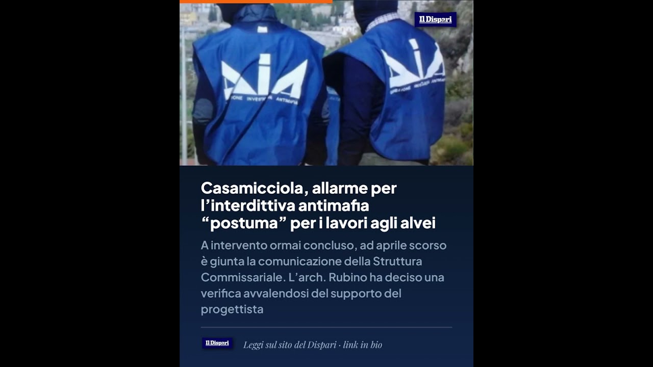 Casamicciola, allarme per l’interdittiva antimafia “postuma” per i lavori agli alvei