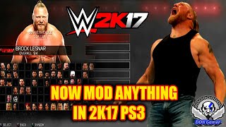 WWE 2K17 PS3 Now Completely Unlocked For Modding!