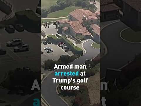 Armed man arrested at Trump's golf course