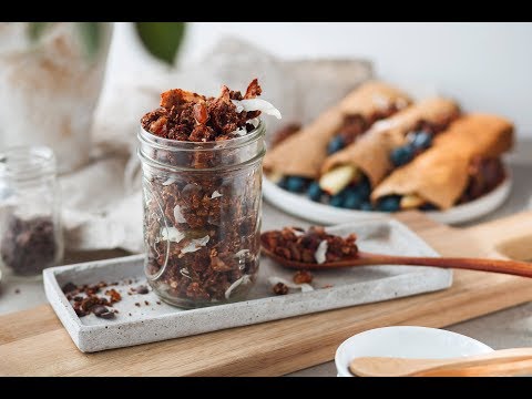 CHOCOLATE GRANOLA // vegan homemade recipe