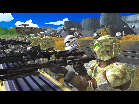 The Clone Army BUNKER FORTRESS Maze Defense! - Men of War: Star Wars Mod Battle Simulator