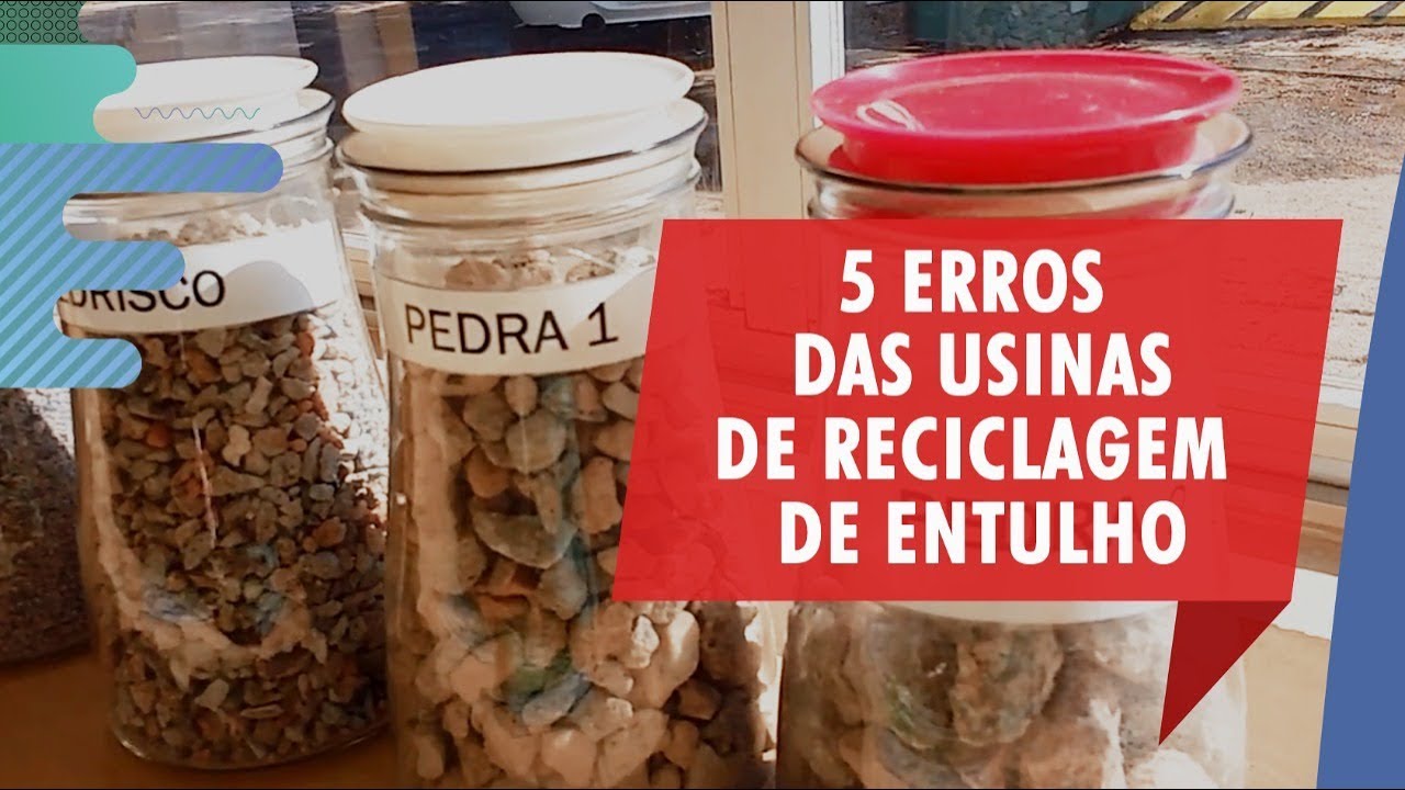 5 erros das usinas de RECICLAGEM DE ENTULHO - RCD