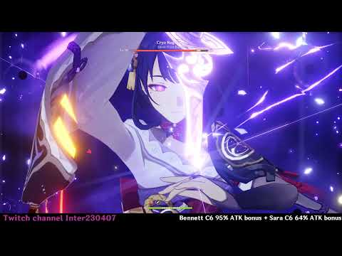 Baal/Raiden Shogun at 3k ATK vs Cryo Regisvine