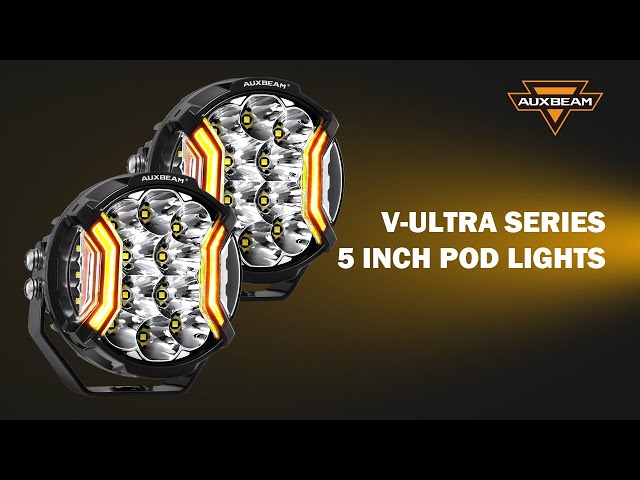 كشافات 5 انش ليد ابيض مع سكن اصفر  جودة عاليه