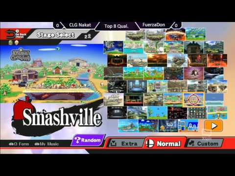 OVA #2 Salto de Fe - CLG|Nakat(Fox/Sheik) vs TFY|FuerzaDON(Shulk) - SSB4 -Top 8 - Quarter Looser