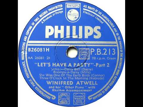 UK New Entry 1953 (70) Winifred Atwell - Let's Have A Party [Parts 1 & 2]