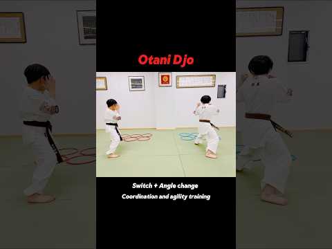 Footwork drill – orthodox and southpaw #大谷道場#karate#footwork#coordination#agility#kyokushin#shorts
