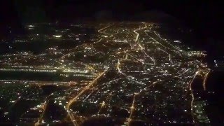 Dubai at Night from Plane | Dubai at Night Time lapse from Sky | UAE from Boeing 787