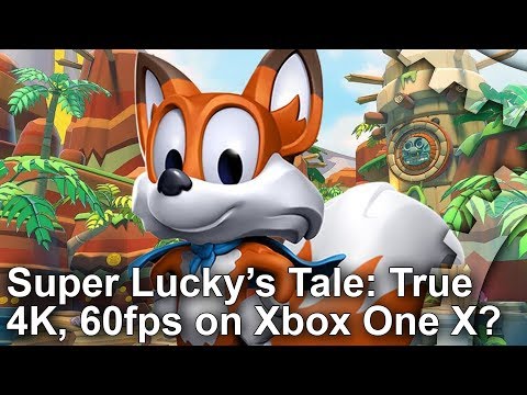 [4K] Super Lucky's Tale on Xbox One X: True 4K At 60 Frames Per Second?
