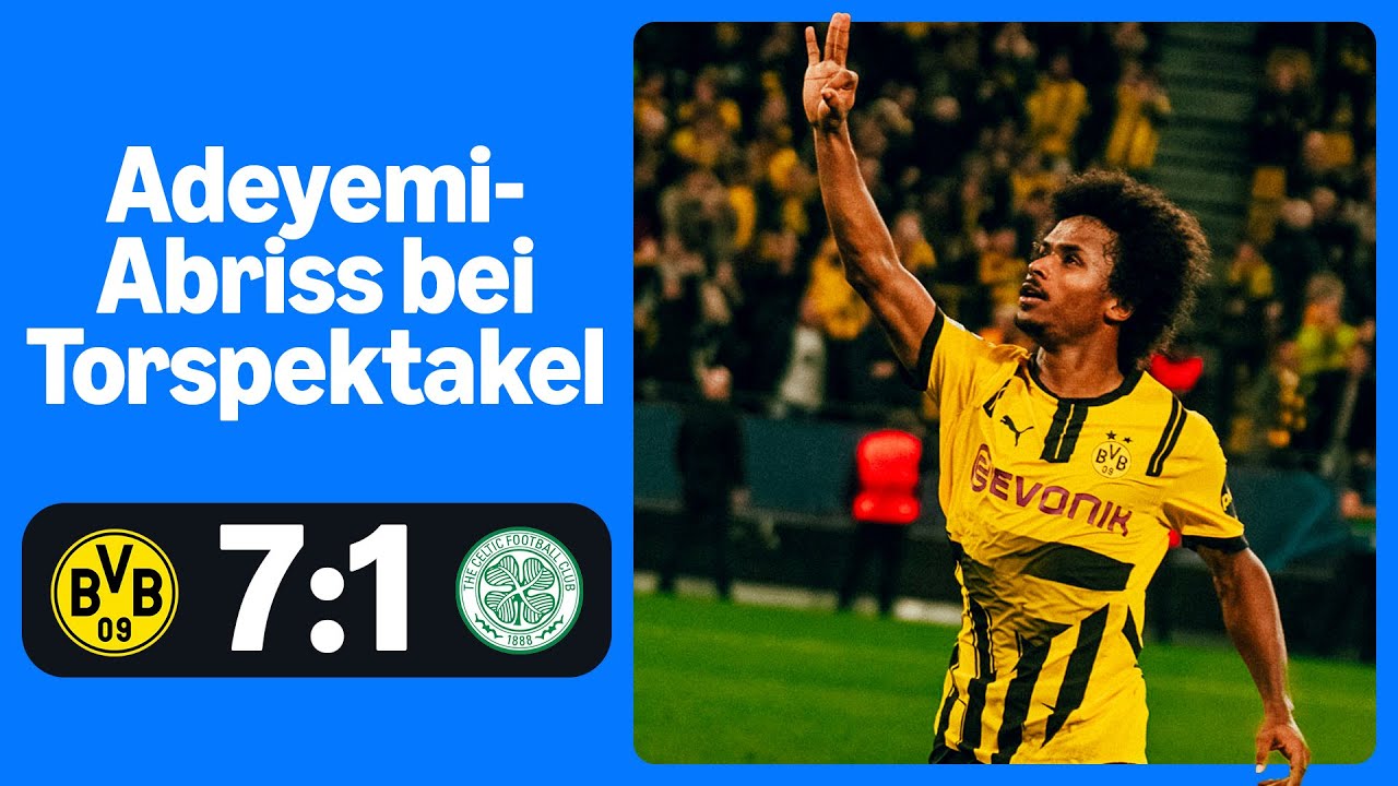 Borussia Dortmund 7:1 Celtic Glasgow | Highlights - UEFA Champions League