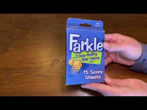 Farkle Score Sheet