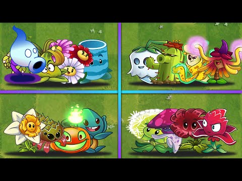 4 Best Team Random 4 Plants Battlez - Which Team Will Win? - PvZ 2 Team Plants vs Team Plants