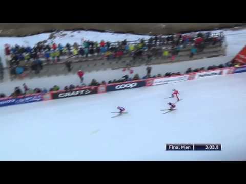 Tour de Ski 2015   Petter Northug og Martin Johnsrud Sundby etter sprinten   Val Mustair