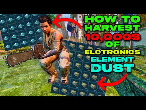 How To HARVEST 10,000s of ELECTRONICS and ELEMENT DUST on Extinction in Ark Survival Ascended!!!