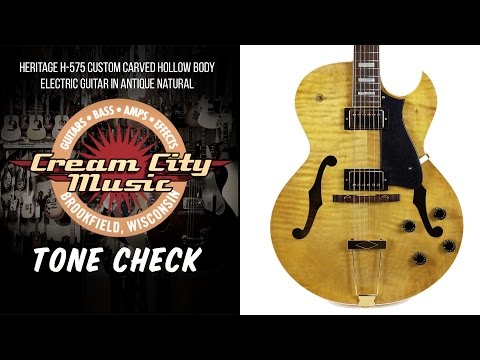 TONE CHECK: Heritage H-575 Archtop Electric Guitar At Cream City Music