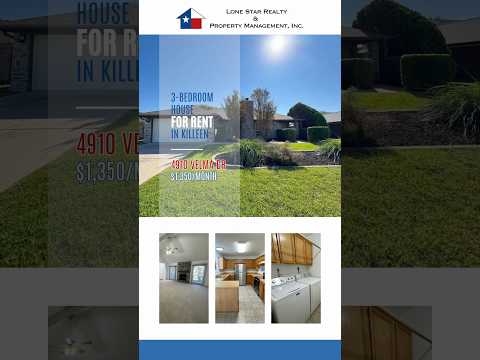 3-Bedroom House for Rent in Killeen property video