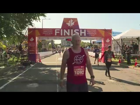 2019 Twin Cities Marathon finish approx. 1:09 p.m. - 1:39 p.m.