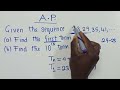 Arithmetic Progression AP Find The 1st 10th And Nth Term