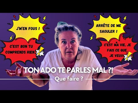 IL ME PARLE MAL ! QUE FAIRE  QUAND SON ADO TE MANQUE DE RESPECT ?