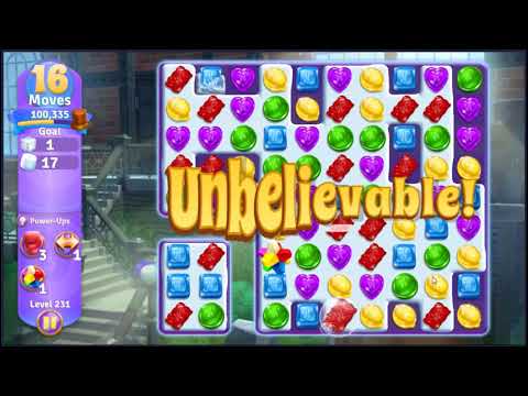 Willy Wonkas Sweet Adventure Level 231 - NO BOOSTERS 🍫 | SKILLGAMING ✔️