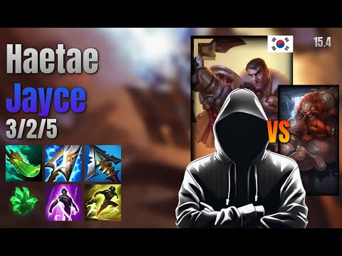 Haetae Top Jayce vs Gragas lol KR solo rank Full Game 15.4 | 해태 제이스 vs 그라가스
