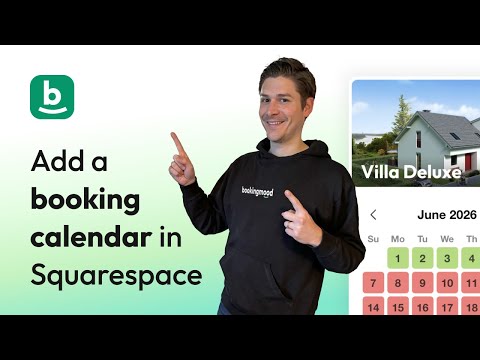 Add a booking calendar in Squarespace