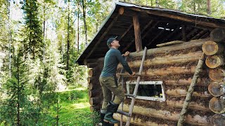 Off Grid Living: Restoration Old Log Cabin. Restore the damaged roof