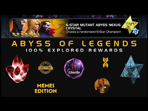 Abyss of Legends 100% Rewards (Memes Edition) Abyss NEXUS! - Marvel Contest of Champions