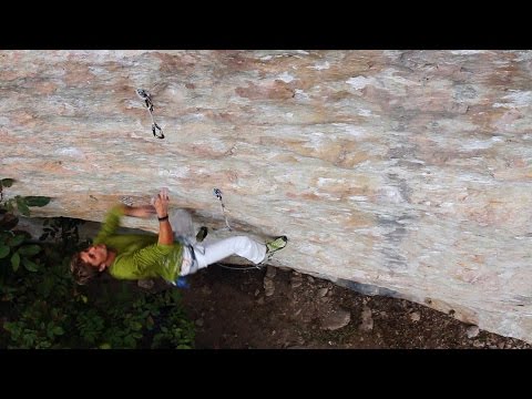 Hardest route of Gorges du Tarn - Pirmin Bertle FA of "Mehw Power", 8c+