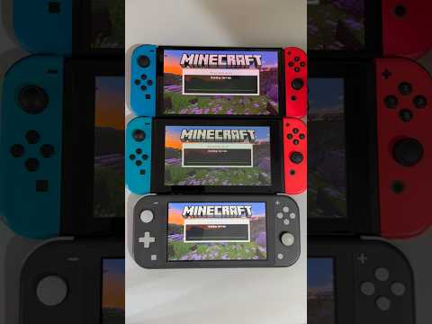 Minecraft - Switch Lite vs Standard vs Oled | Loading World Comparison! #short #shorts #minecraft