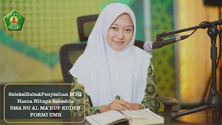 Download lagu SeleksiBabakPenyisihan | Hasna Nihaya Salsabila | SMA NU AL MA'RUF KUDUS | FORMI UMK mp3