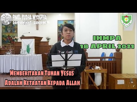 Ibadah Hari Minggu Pelayanan Anak (IHMPA), Minggu, 18 April 2021