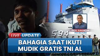 Mudik Gratis TNI AL, KRI Semarang Angkut Ribuan Penumpang ke Belitung, Langsung Disambut Bupati