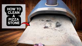 How To Clean Pizza Stone Grease Stains!