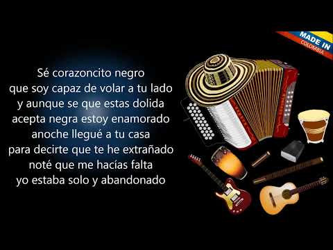 Corazoncito negro - El binomio de oro (Letra) 1080p Full Hd