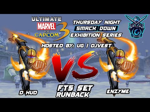 UMVC3 Thursday Night Smackdown Exhibition Series - D HUD VS Enzyme FT5 Set Runback