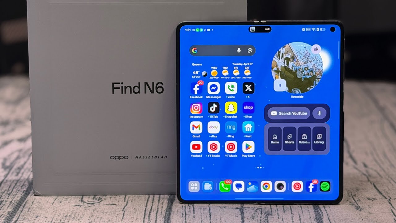 Oppo Find N6 Global Stellar Titanium - The First Fold With NO CREASE