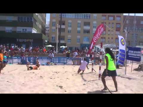 FINAL BALONMANO PLAYA FEMENINA GETASUR CONTRA CIUDAD MALAGA MIJAS XXI TROFEO CARRANZA CADIZ 28 07 13