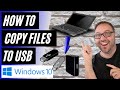 How to Copy Files to a Flash Drive, Thumb Drive, or External Hard Drive | Windows 10