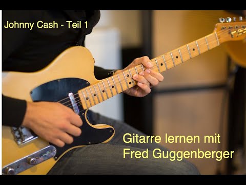Einfach Gitarre lernen (Country): Die berühmte Johnny Cash Begleitung.