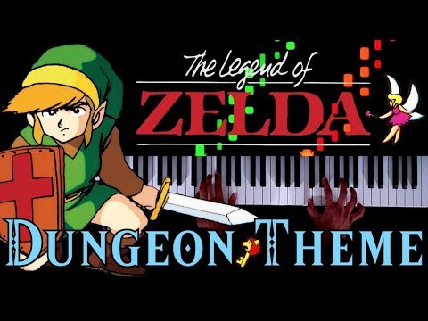 The Legend of Zelda (NES) - Dungeon Theme - Piano|Synthesia Video