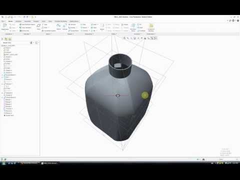 Milk Jug - Creo Parametric 2.0 / Pro Engineer