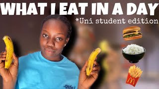 WHAT I EAT IN A DAY AS A UNIVERSITY STUDENT