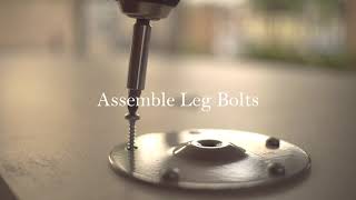Rubberwood Table Top with Ikea Adils (ASMR) 4k