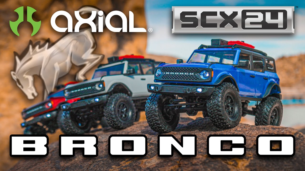 Axial Scale Crawler SCX24 Ford Bronco 21, bleu 1:24, RTR