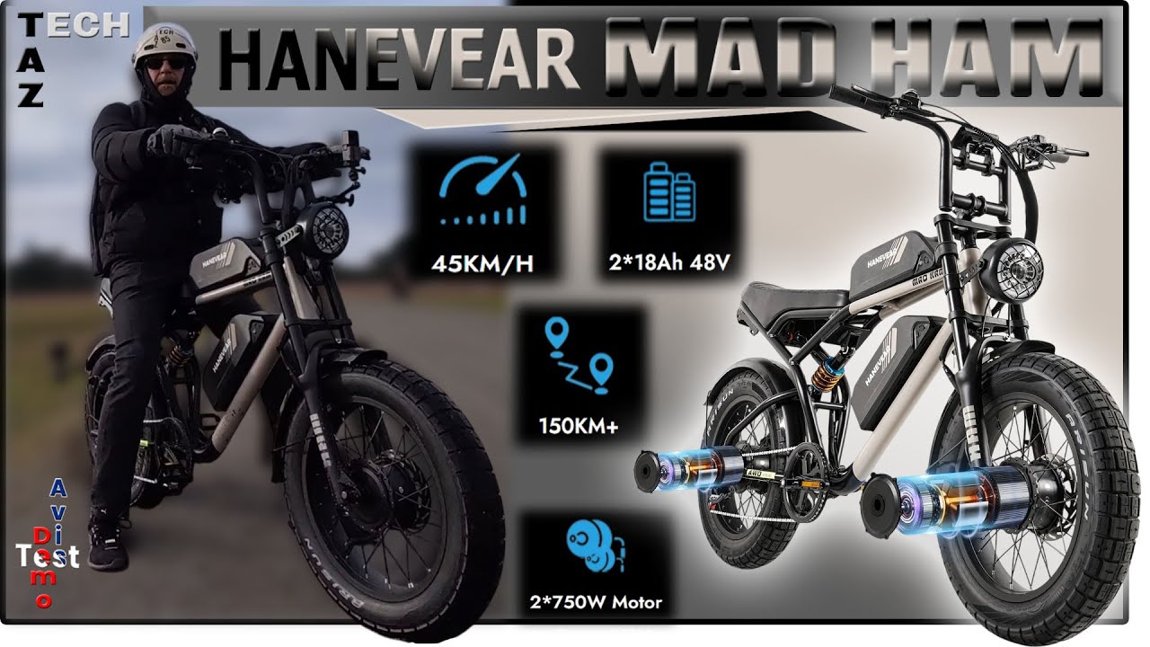Hanevear HAM Fatbike Bimoteur 1500W 36Ah - La Force tranquille - Test et Avis