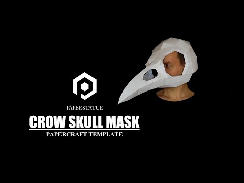 Halloween crow skull mask