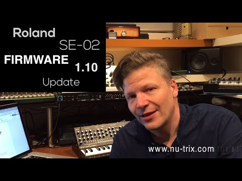 Roland Boutique SE-02Roland Firmware + TEST of Stepping sound.