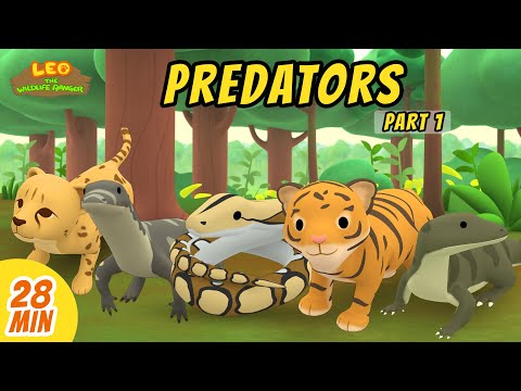 Predators Minisode Compilation (Part 1/2) - Leo the Wildlife Ranger | Animation | For Kids