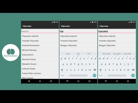 Search Adapter Android Tutorials